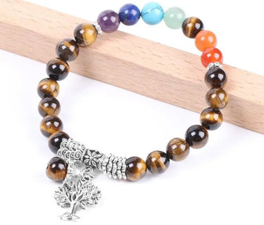 Tiger Eye Tree of Life Charm Bracelet-Your Soul Place
